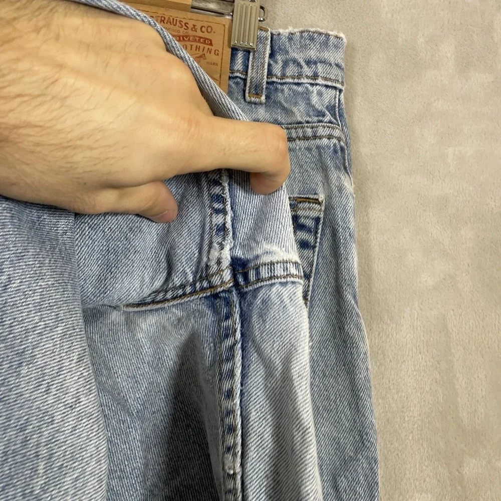 Levis 560 Jeans 34x34 Mens 00s Blue Relaxed Comfort Fit Stonewash Tapered Denim